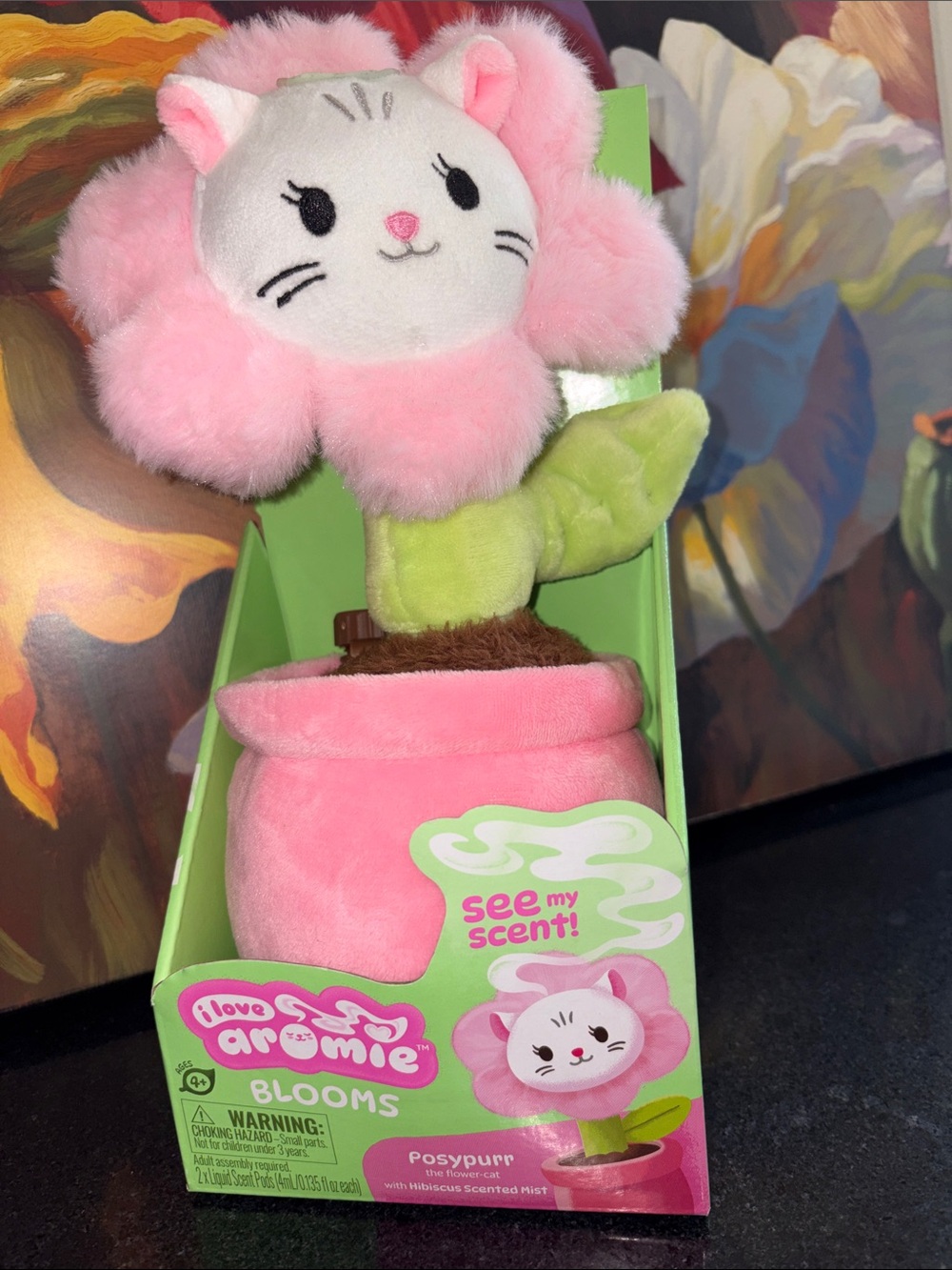NWT Pospyurr Plush Flower - Pink